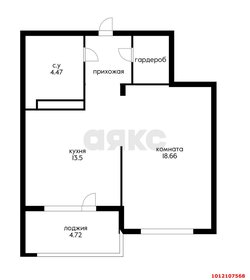 47,6 м², 1-комнатная квартира 15 000 000 ₽ - изображение 19