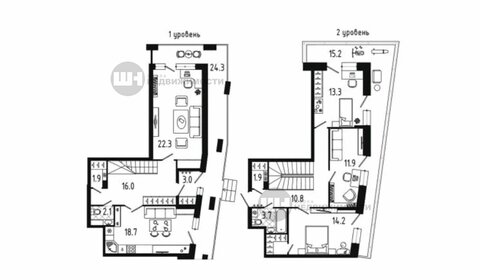 Квартира 132,8 м², 4-комнатная - изображение 1