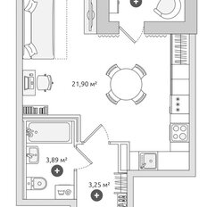 Квартира 32,1 м², студия - изображение 3