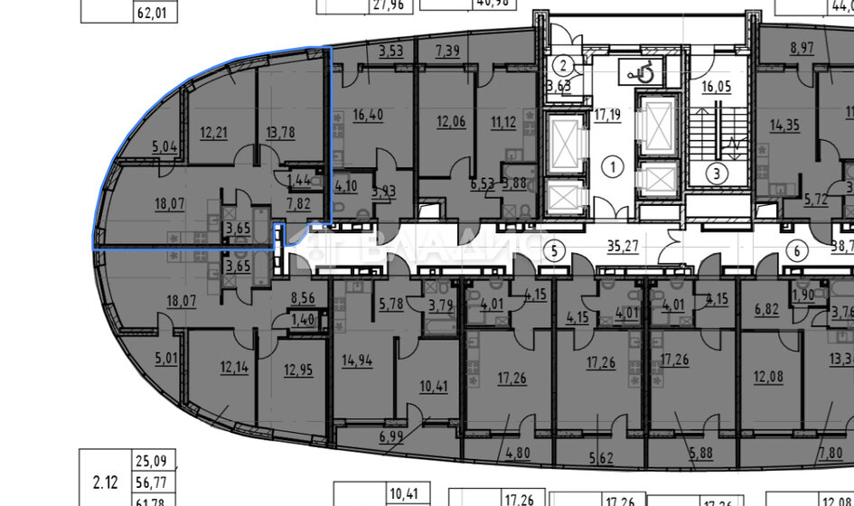 56,8 м², 2-комнатная квартира 8 200 000 ₽ - изображение 1