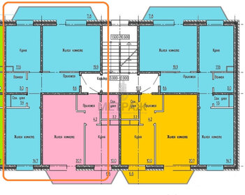 52 м², 2-комнатная квартира 7 100 000 ₽ - изображение 44