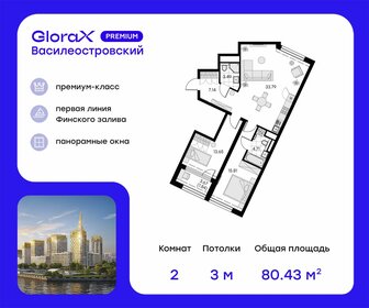 88,1 м², 2-комнатная квартира 26 400 000 ₽ - изображение 83