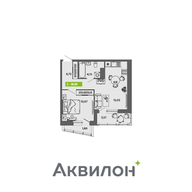 38,4 м², 1-комнатная квартира 5 652 208 ₽ - изображение 22