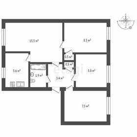 Квартира 58,8 м², 4-комнатная - изображение 4