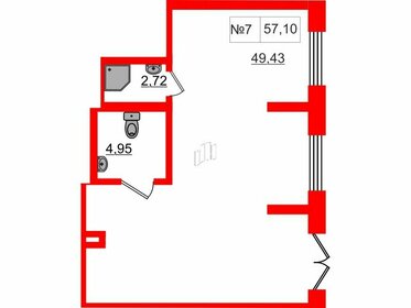 57,1 м², помещение свободного назначения - изображение 5