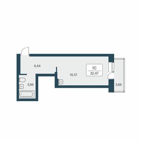 32,5 м², квартира-студия 3 550 000 ₽ - изображение 27