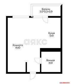 Квартира 28,3 м², студия - изображение 1