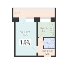 31,6 м², 1-комнатная квартира 3 400 000 ₽ - изображение 30