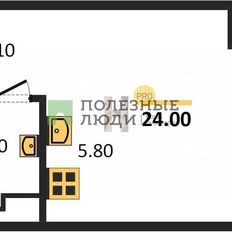 Квартира 25 м², студия - изображение 2