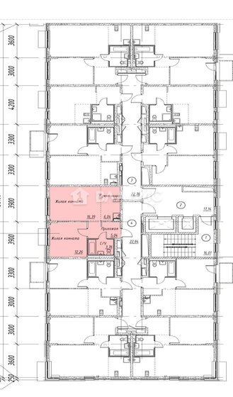 43,5 м², 1-комнатная квартира 9 500 000 ₽ - изображение 1