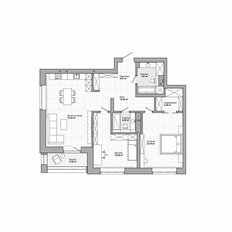 Квартира 117,1 м², 3-комнатная - изображение 2