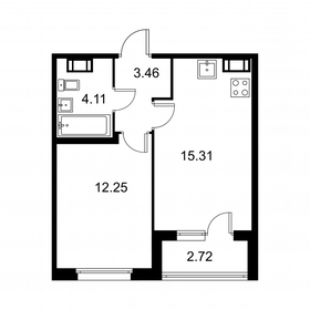 36,5 м², 1-комнатная квартира 5 801 910 ₽ - изображение 29
