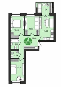 66,3 м², 2-комнатная квартира 7 090 000 ₽ - изображение 33