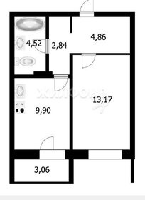 Квартира 35,4 м², 1-комнатная - изображение 1