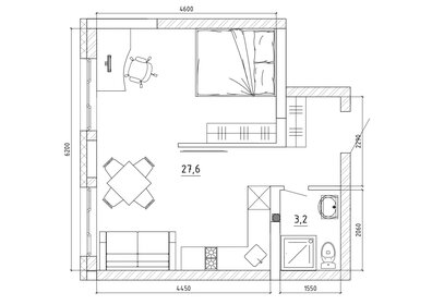 Квартира 35,4 м², 1-комнатная - изображение 1