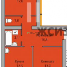 Квартира 59 м², 2-комнатная - изображение 2