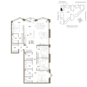 Квартира 130,6 м², 5-комнатная - изображение 1