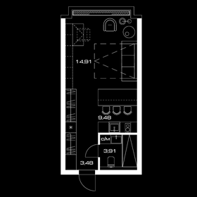 48 м², 2-комнатная квартира 15 750 000 ₽ - изображение 96