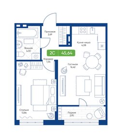 47,3 м², 2-комнатная квартира 5 500 000 ₽ - изображение 54