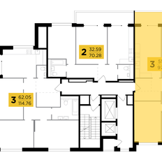 Квартира 97,3 м², 3-комнатная - изображение 2