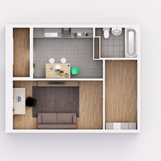 Квартира 38 м², 1-комнатная - изображение 2