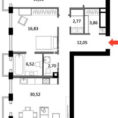 Квартира 105 м², 3-комнатная - изображение 3