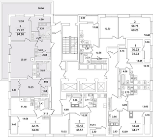 Квартира 85,1 м², 2-комнатная - изображение 2
