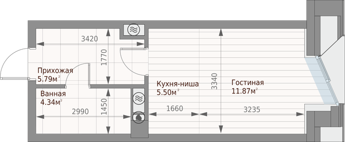 17,8 м², квартира-студия 2 620 000 ₽ - изображение 77