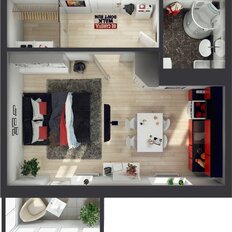 Квартира 37,4 м², 1-комнатная - изображение 2