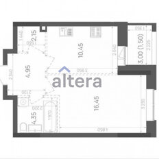 Квартира 39,9 м², 1-комнатная - изображение 2