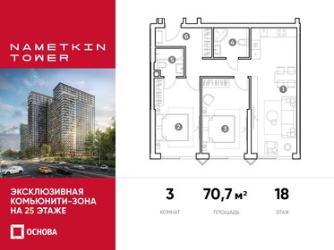70,9 м², 3-комнатные апартаменты 22 900 700 ₽ - изображение 49