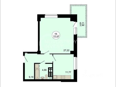 39,7 м², 1-комнатная квартира 6 800 000 ₽ - изображение 36