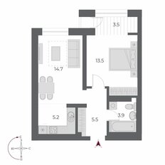 Квартира 46,3 м², 2-комнатная - изображение 3