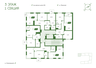 80,2 м², 3-комнатная квартира 9 127 111 ₽ - изображение 34