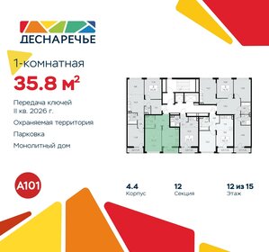 Квартира 35,8 м², 1-комнатная - изображение 2