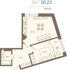 45,9 м², 1-комнатные апартаменты 35 693 368 ₽ - изображение 118