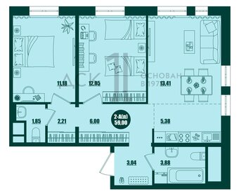 78,2 м², 2-комнатная квартира 9 600 000 ₽ - изображение 24