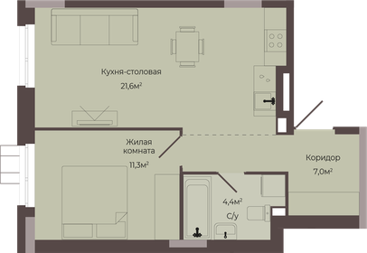 47,5 м², 2-комнатная квартира 5 850 000 ₽ - изображение 54