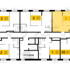 Квартира 53,3 м², 2-комнатная - изображение 2