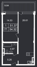 32 м², апартаменты-студия 89 900 ₽ в месяц - изображение 96