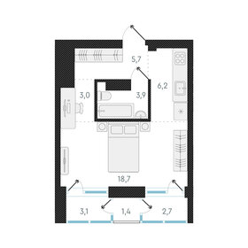 27,2 м², 1-комнатная квартира 5 800 000 ₽ - изображение 75