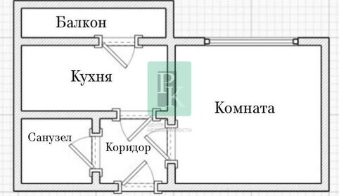 Квартира 40 м², 1-комнатная - изображение 2