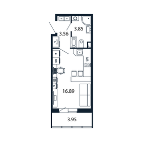 25 м², квартира-студия 7 000 000 ₽ - изображение 66