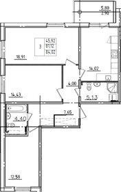 81,2 м², 3-комнатная квартира 15 935 000 ₽ - изображение 28