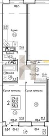 Квартира 58,3 м², 2-комнатная - изображение 1