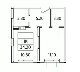 Квартира 35 м², 1-комнатная - изображение 1