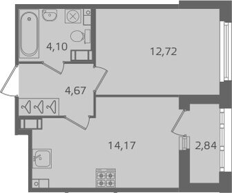 Квартира 37,1 м², 1-комнатная - изображение 1