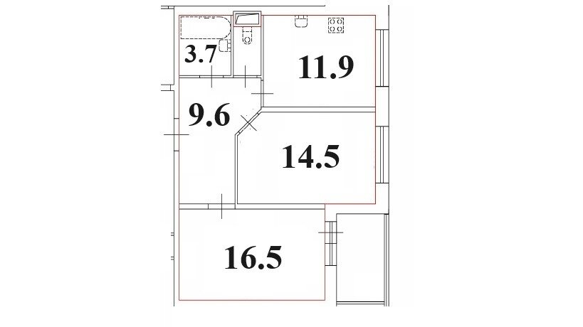 56,8 м², 2-комнатная квартира 16 200 000 ₽ - изображение 48