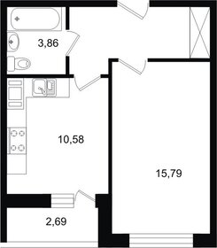 Квартира 38,9 м², 1-комнатная - изображение 5