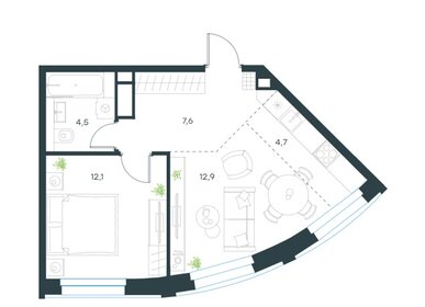 Квартира 41,8 м², 2-комнатная - изображение 1